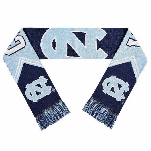 North Carolina Tar Heels Reversible Stripe NCAA 60" Team Knit Scarf