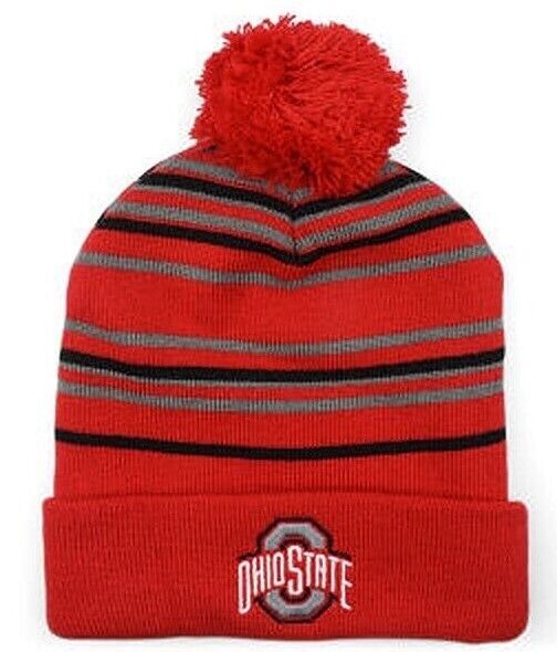 Ohio State Buckeyes Matthew Cuffed Knit Pom Hat