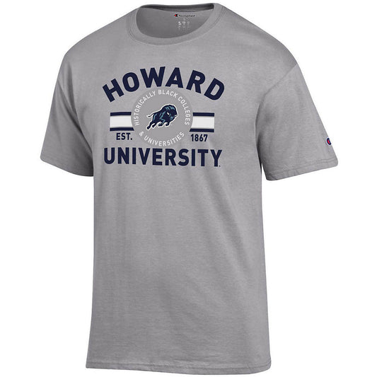 Howard University Bison Gray Champion Team Arch T-Shirt - XXL - HBCU