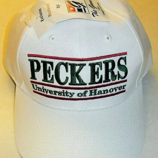 University of Hanover Peckers White The Game 90's Vintage Snapback Cap