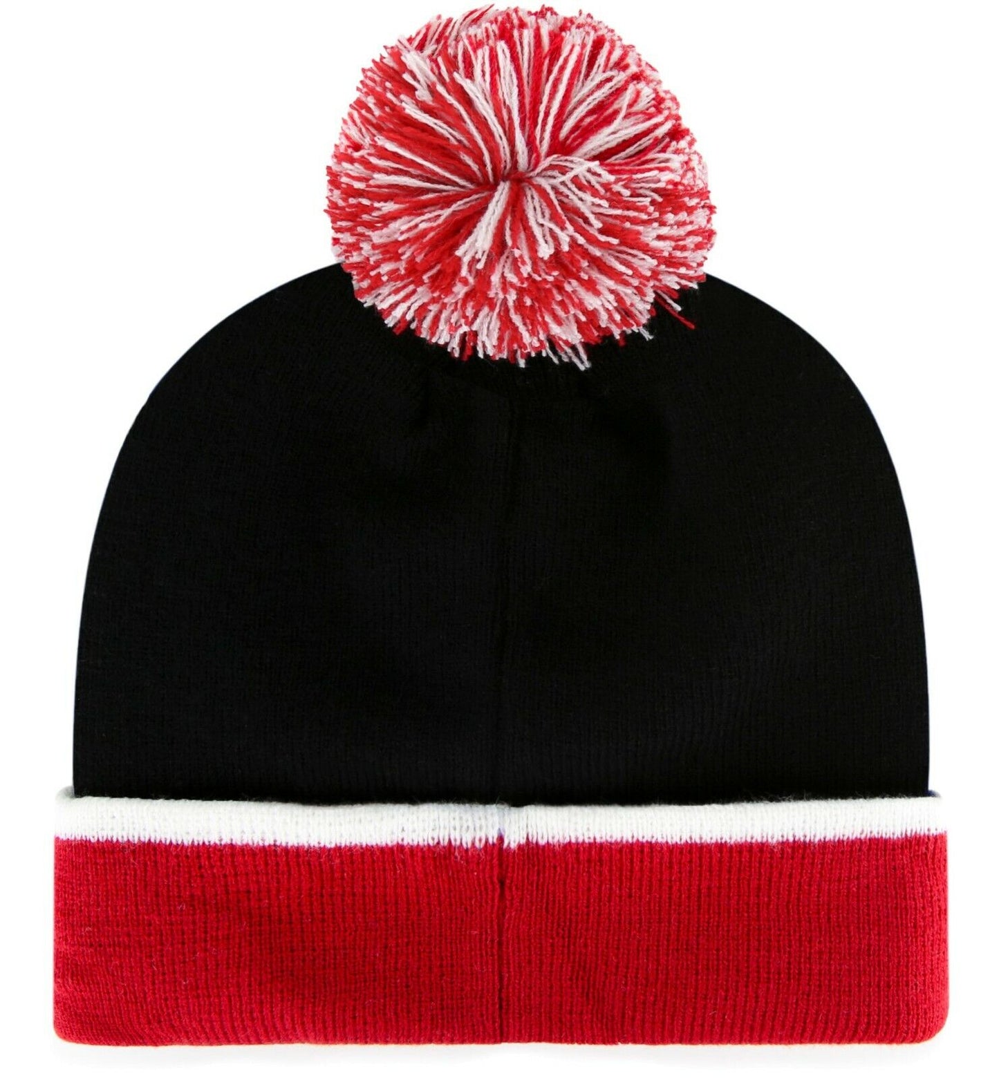 Atlanta Falcons '47 Brand Baraka Black Cuffed Pom Knit Beanie Hat