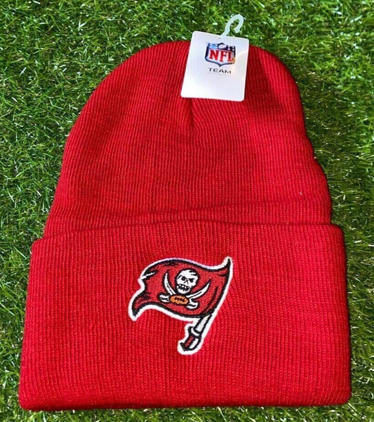 Tampa Bay Buccaneers Red Team NFL Embroidered Cuff Knit Beanie/Skull C