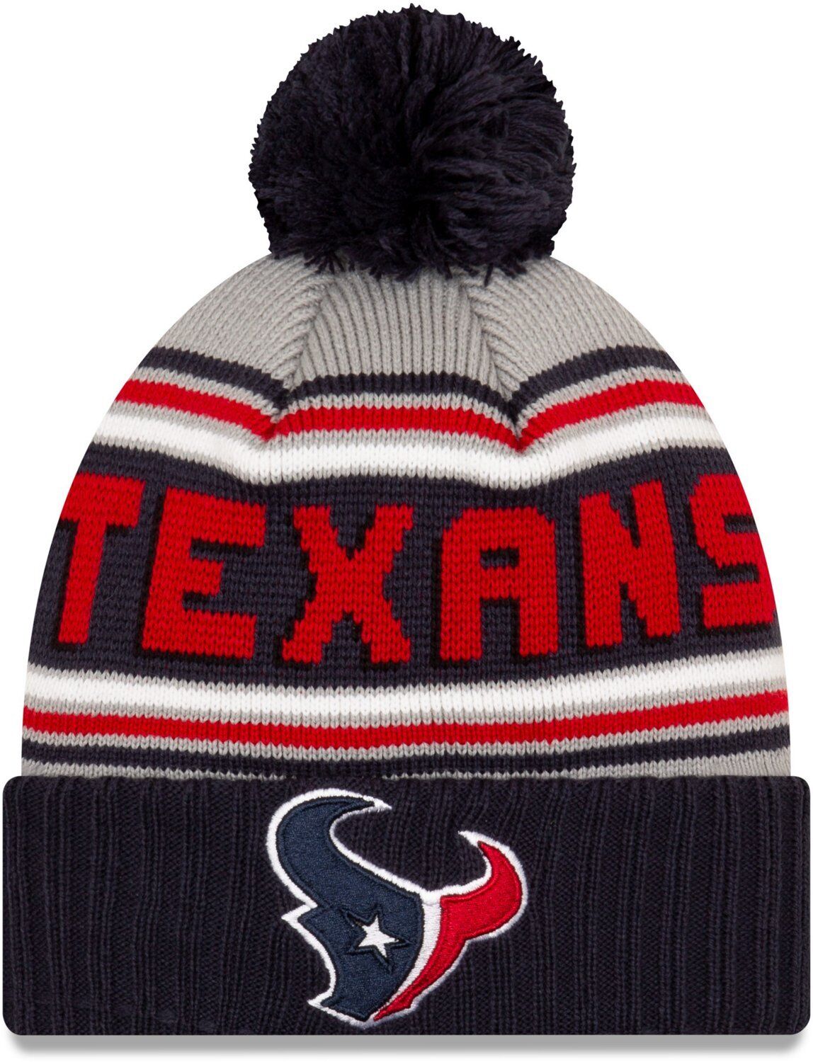 Houston Texans New Era Cheer Knit Beanie w/pom - Multicolored