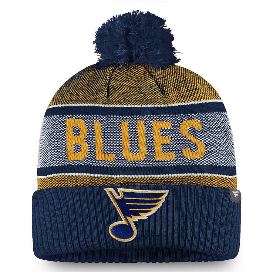 St. Louis Blues Fanatics Branded Navy Team Pride Cuffed Knit Hat with