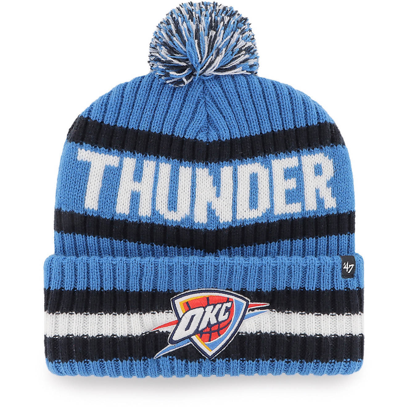 Oklahoma City Thunder Blue '47 Brand Bering Cuff Knit Beanie Hat