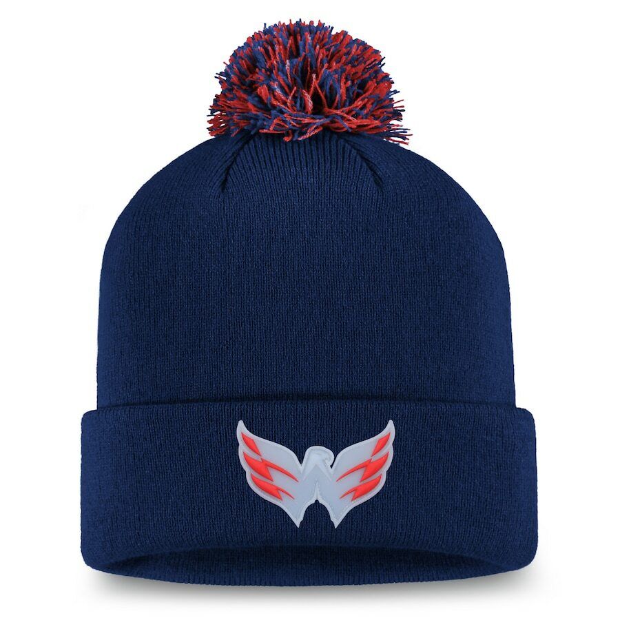 Washington Capitals Fanatics Branded Navy Details Cuffed Knit Hat with