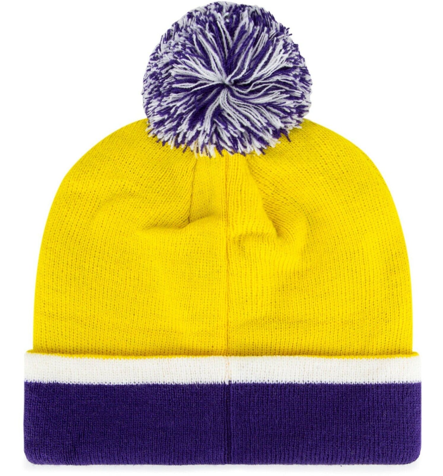 Los Angeles Lakers Yellow '47 Brand Cuffed Knit Beanie Hat w/pom