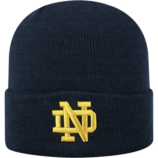 Notre Dame Fighting Irish Navy Top of the World Cuff Knit Beanie Hat