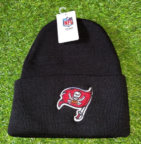 Tampa Bay Buccaneers Black Team NFL Embroidered Cuff Knit Beanie/Skull