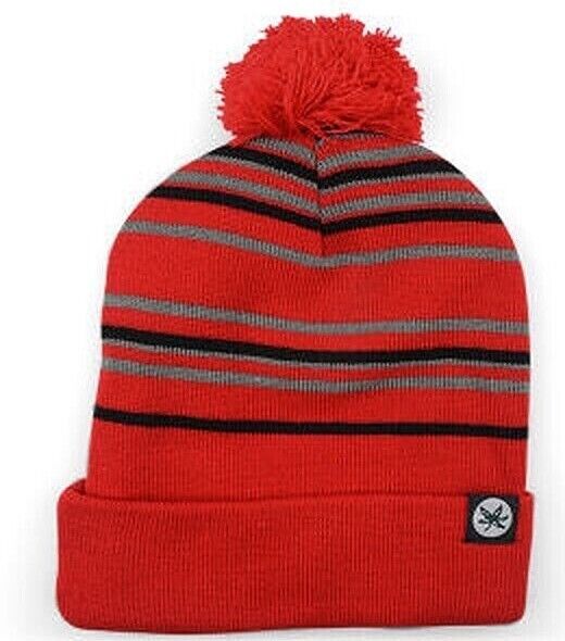 Ohio State Buckeyes Matthew Cuffed Knit Pom Hat