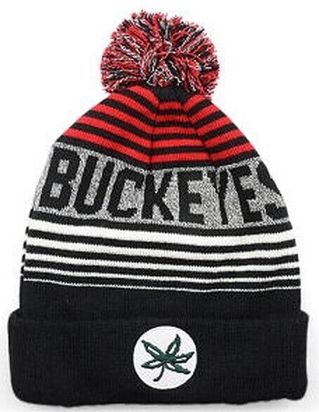 Ohio State Buckeyes Overt Cuffed Knit Pom Hat