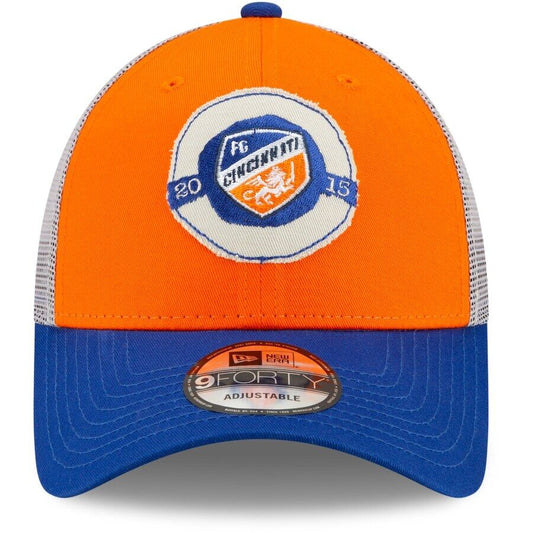 FC Cincinnati New Era Orange/Blue 9FORTY Snapback Cap/Hat