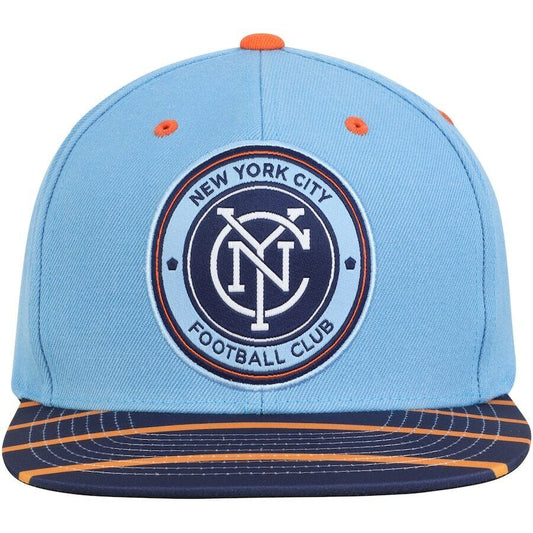 New York City FC Mitchell & Ness Sky Blue Diamond Adjustable Snapback