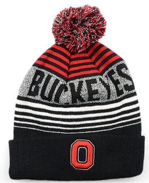 Ohio State Buckeyes Overt Cuffed Knit Pom Hat