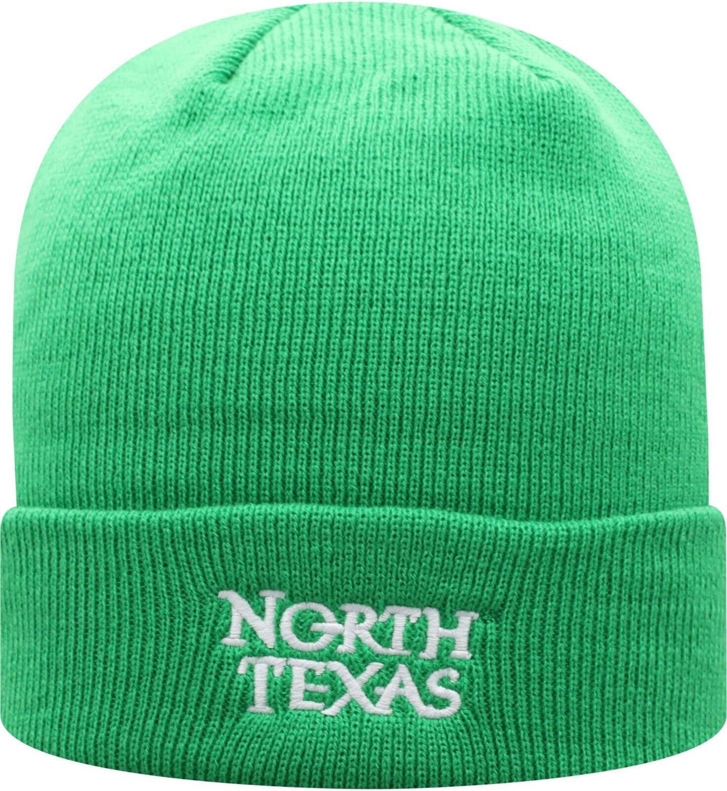 North Texas Mean Green Top of the World Logo Cuffed Knit Beanie Hat