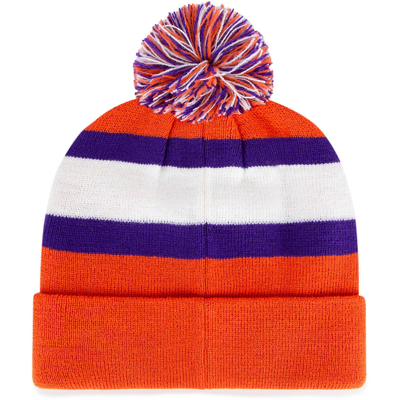 Clemson Tigers Orange '47 Brand Breakaway Cuff Knit Cap w/pom